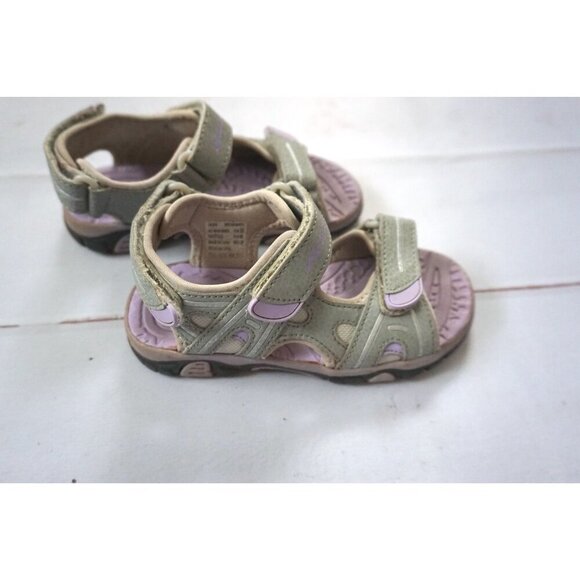 Eddie Bauer Girls Purple/Gray Strap River Sandals - Size 12 - Picture 7 of 9